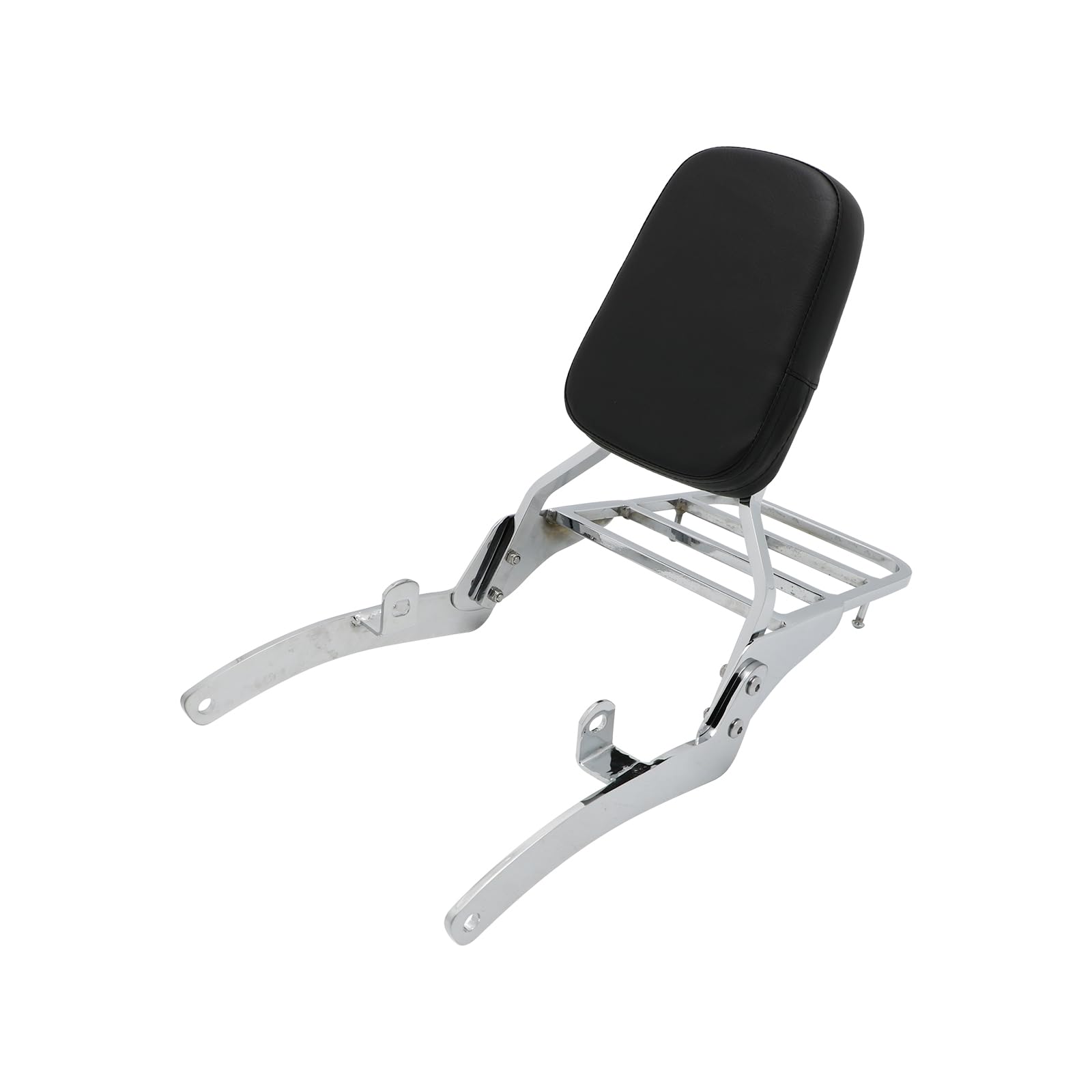 Sissy Bar - Schienale passeggero rimovibile con portapacchi per Yamaha Virago 400 535 XV400 XV535 per tutti gli anni, cromato