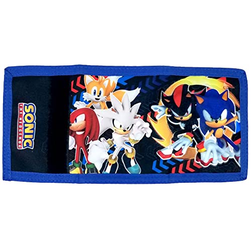 AI ACCESSORY INNOVATIONS Sonic the Hedgehog Team Trifold Nylon Walletn, Water Resistant3