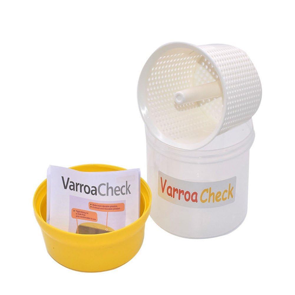 Tarro Probador De Ácaros Varroa para Monitor De Ácaros Varroa, Herramientas De Apicultura, Botella De Prueba De Ácaros Varroa a Prueba De Fugas para Apicultores