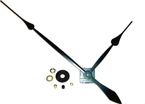 Reloj de alto par con manecillas negras largas y equilibradas de 17.75 pulgadas, No11, reloj de pared grande, bricolaje, potencia, piezas de reloj,