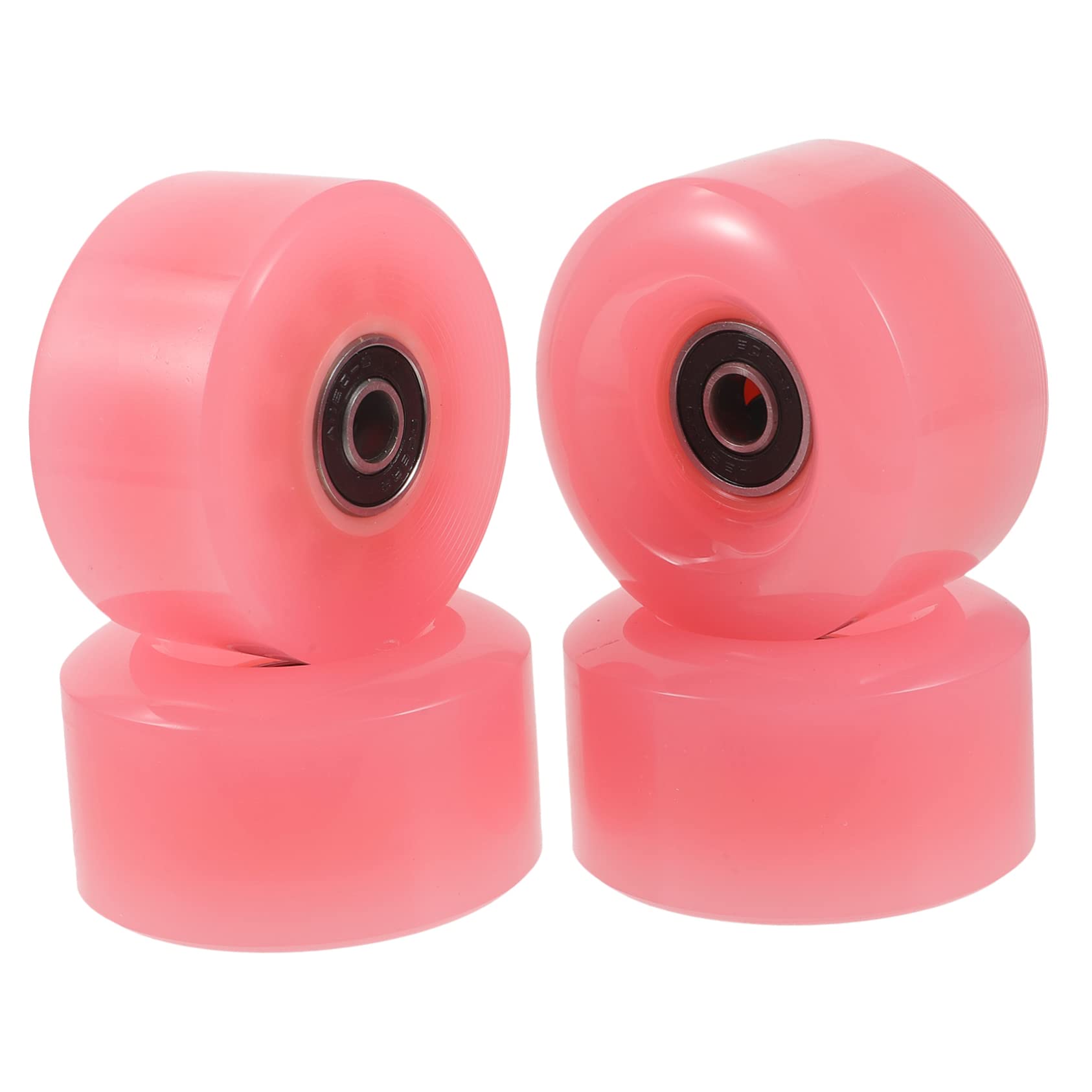 GANAZONO Roller Skate Wheels 4pcs Decorative High Elastic for Outdoor Skating Skates Accessories