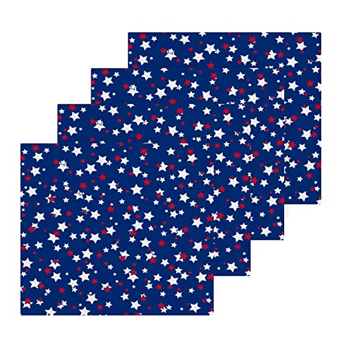 SUABO Soft Cotton Washcloths USA Flag 4th July American Red White Blue Star Stripes Fingertip Towel Absorbent Face Cloths Wash Cloths Quick Drying Bath Towel for Bathroom,Spa,Gym,Kitchen,Set 2