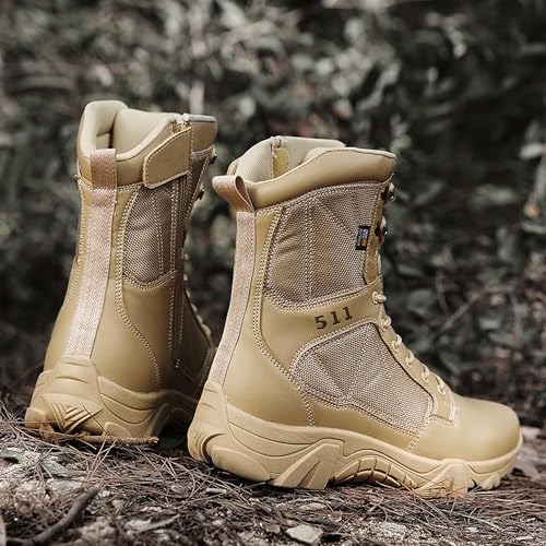 Mens Military Boots Tactical Work Boots Outdoor Hiking Motorcycle Combat Boots For Men Hunting Jungle Hiking Work Boots4