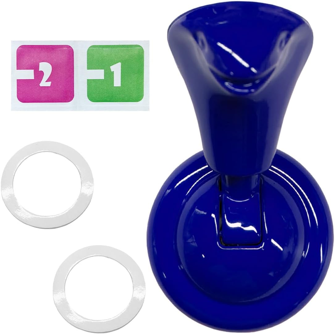 Car Push Start Button Cover, Metal Engine Start Stop Button Cover, Cool Car Ignition Buttons Rocker Covers, Universal Vehicle Interior Decoration Accessories for Cars (Blue)