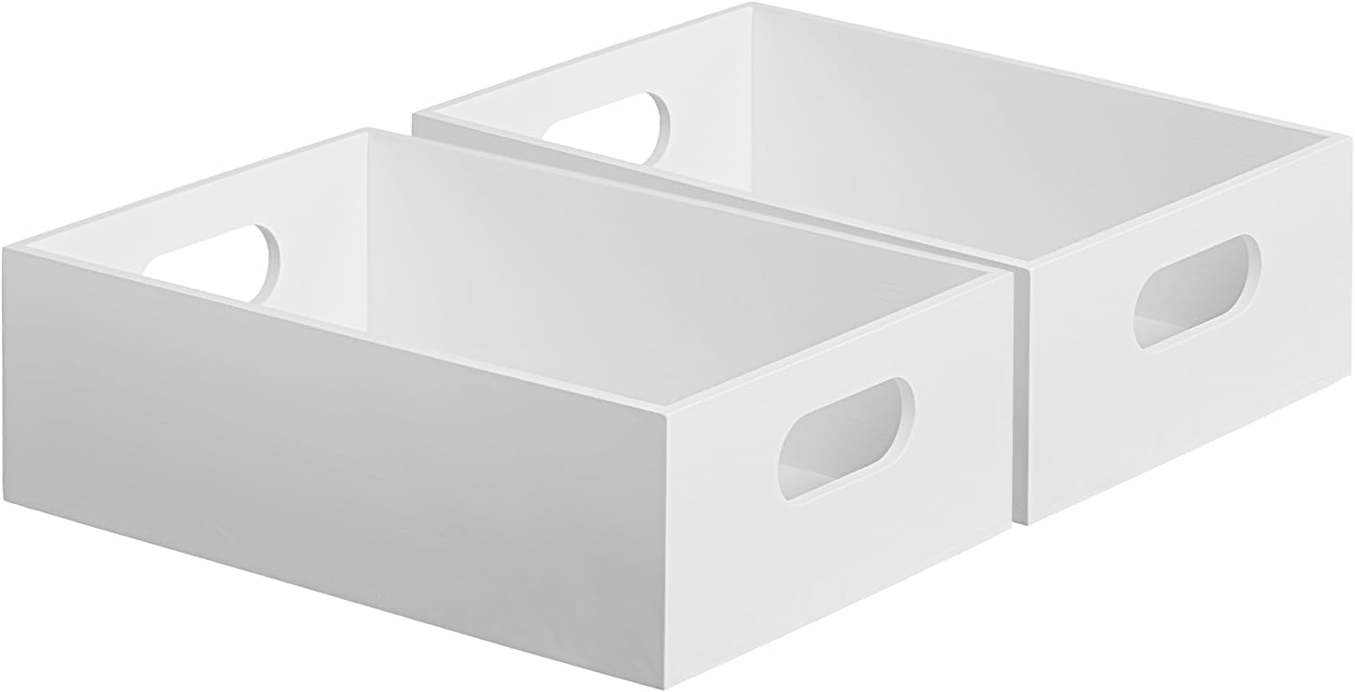 StorageWorks Bamboo Organizers for Shelves, Handcrafted