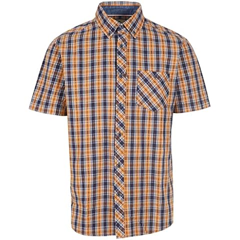 Trespass Wackerton Check Cotton Short Sleeve Shirt Cover