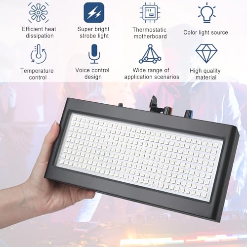 Strobe light à télécommande et ses 270 LED pour des flashs colorés intenses