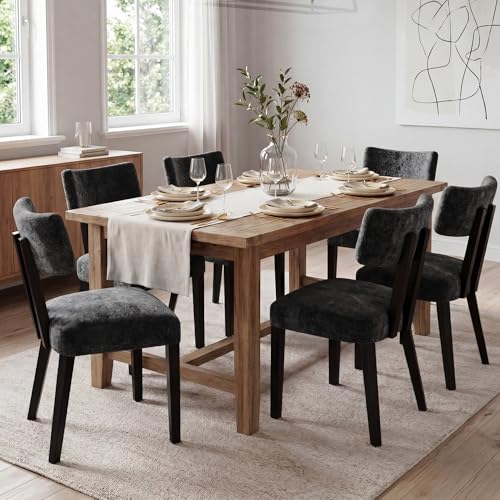 GOTMINSI Velvet Curved Back Chair