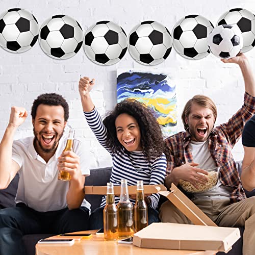 32 Pcs Soccer Ball Cutout Paper Soccer Party Decorations Soccer Party Favor Football Banner Bulletin Board Sports Theme Kids Party Supplies With Glue Point Dots For Classroom Boys Soccer Fans Birthday #TOP5