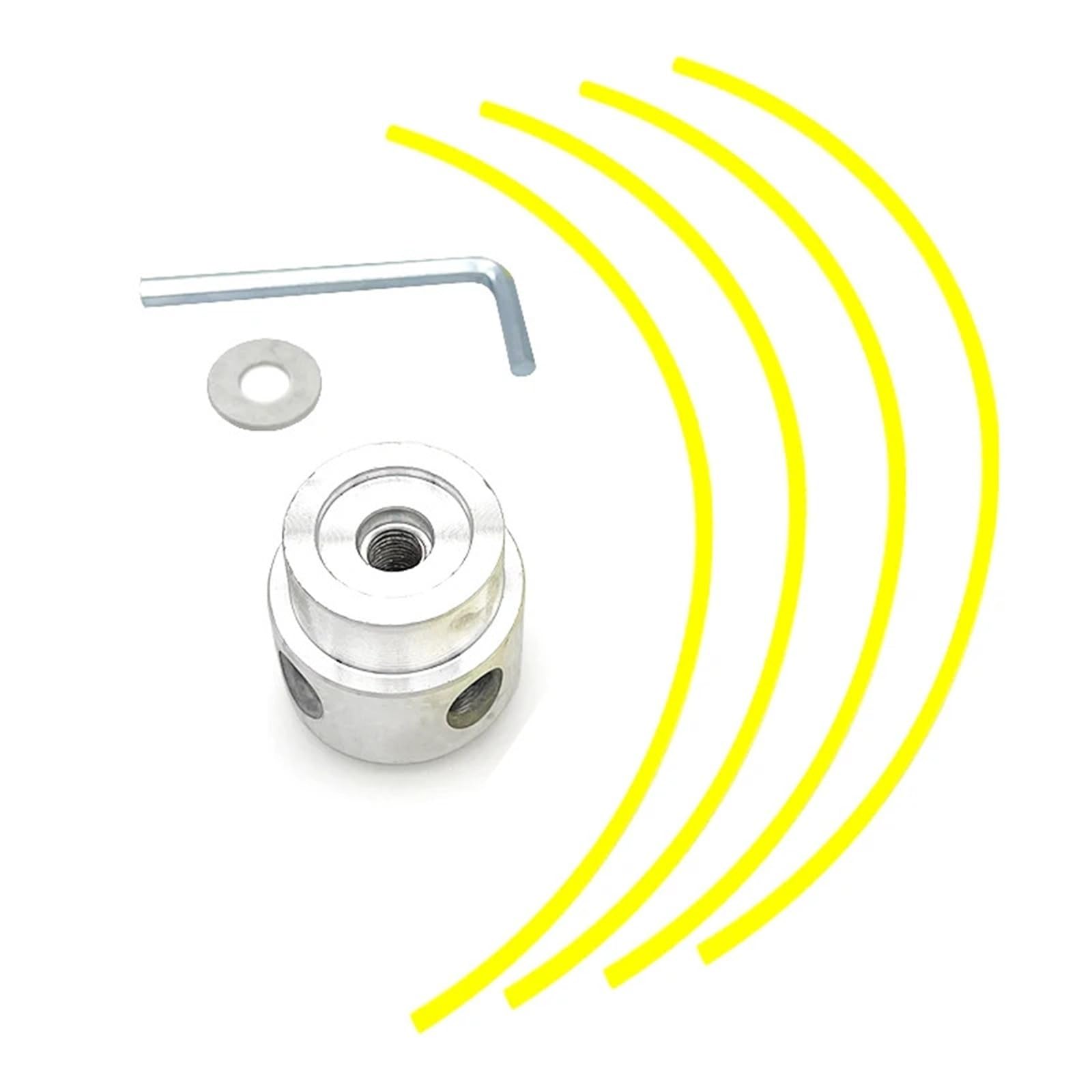 Compatibile con decespugliatore Universale M10*1.25 Testina in Alluminio con Quattro Linee di Taglio