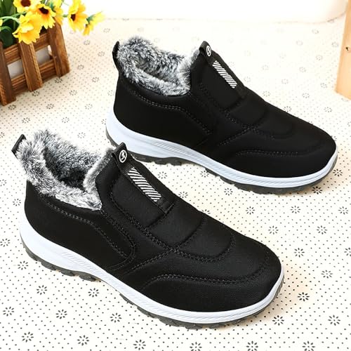 Snow Boots for Women Men Winter Warm Fur Lined Ankle Booties Outdoor Shoes - image 4