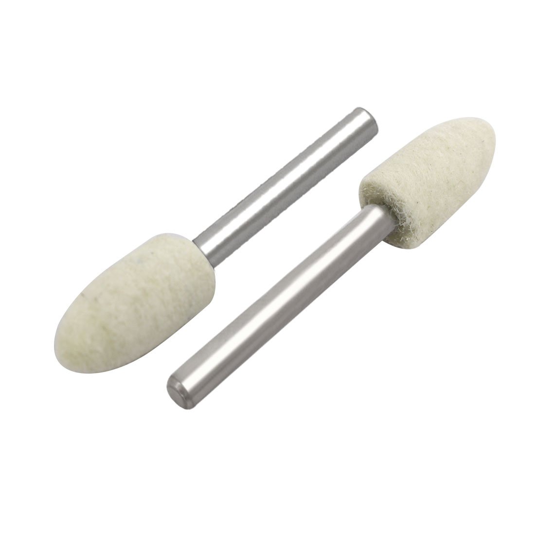 Aexit 12 Pcs Abrasives 2.3mm Drill Hole 6.5mm Dia. Concial Wool Felt bo-bs Buffing Tool Model:77as41qo400