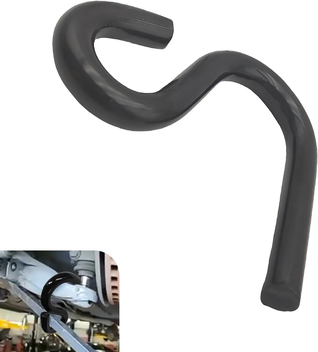 WZP Lower Control Arm Prying Tool, Ball Joint Removal Tools Designed, 7/8" Diameter Pry Bar Hook Adapter, Specialty Suspension Bushing Tool for Front-Wheel Drive Vehicles (Black)