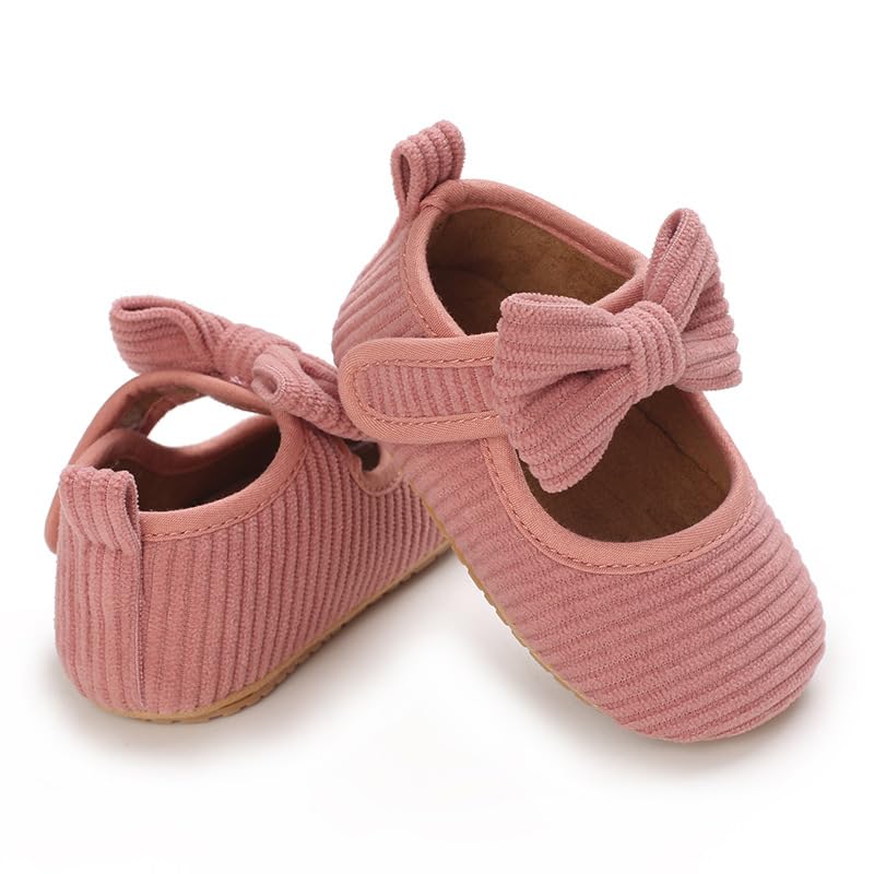 Newborn Baby Girls Dress Shoes Infant Bowknot Soft Sole Mary Jane Moccasins Baptism Christening Crib Shoes Wedding Princess Flats3