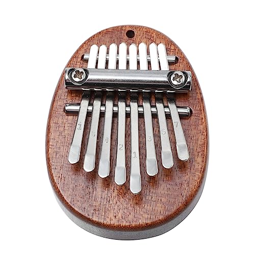 UPKOCH シー親指ピアノ 鍵ハンドピアノ ポータブルカリンバ 無垢材使用 ウォータードロップ型 木製楽器 初心者向け 簡単演奏 小型軽量 持ち運び便利 音色純粋 家や屋外で使用可能