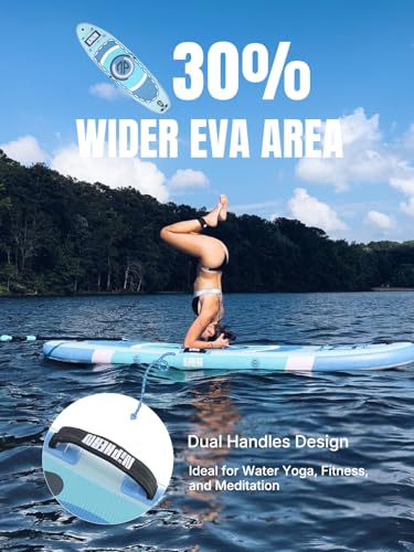 Image of Niphean 10' Inflatable Paddle Board, Ultra-Light SUP for Beginners