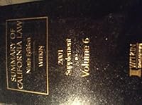 Summary of California Law: 2001 Supplement to Volume 6, 9th edition, pb, 2001 B000MLT6YS Book Cover