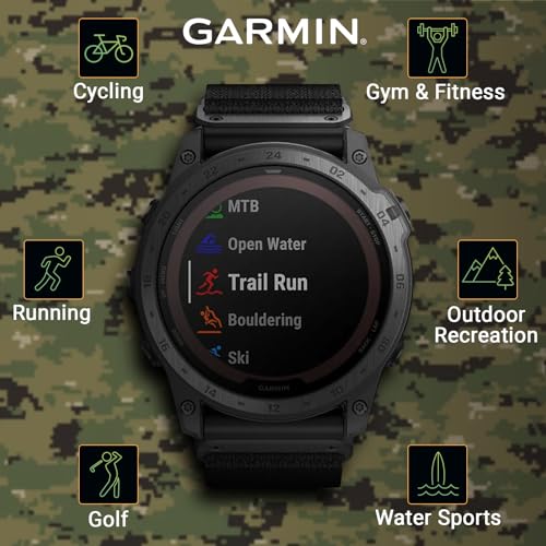 Wearable4U Garmin tactix 7 Pro Ballistic GPS Tactical Smartwatch Bundle (tactix 7 Pro Ballistic, Black Earbuds) - Thumbnail 4