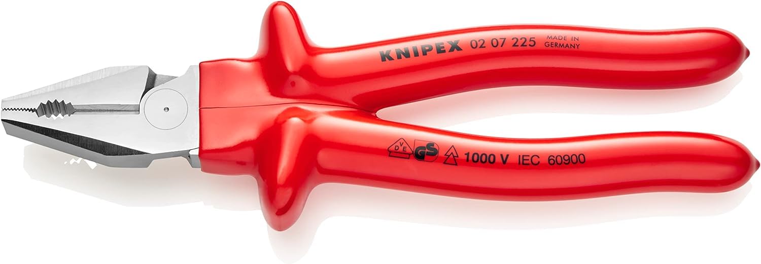 Knipex 02 07 225 High Leverage Combination Pliers 225 Mm Chrome 4003773022305