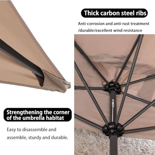Cubierta anti-UV para paraguas de 300 cm con protección solar de alta densidad 7