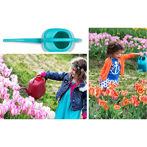 Image of Bloem Watering Can Aqua Rite 1.1 Gallon (144 Fl Oz) Bermuda Teal Green (Pack of 2)