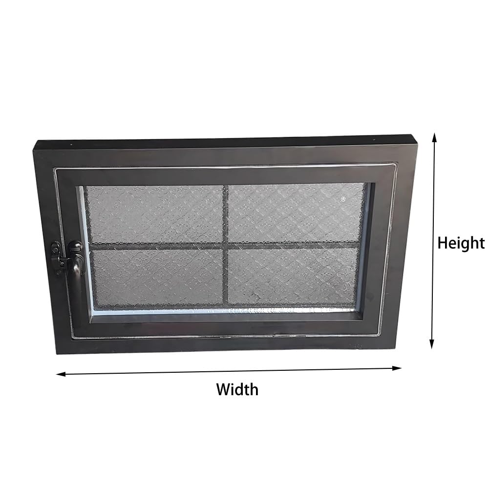Ventilation de rechange pour sous-sol et maison verrouillable pour loft salle de bain et poulailler S 70 x 100 cm (27,5 x 39,3) Installation facile