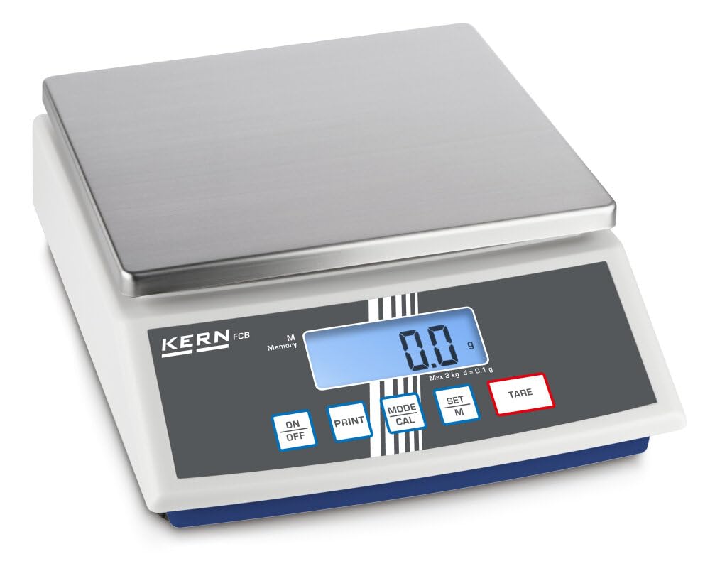 WIMC8 Balanza de Mesa FCB, Ámbito de Pesaje 8 Kg, Graduación 0.1 gr, 252 mm x 228 mm Plataforma