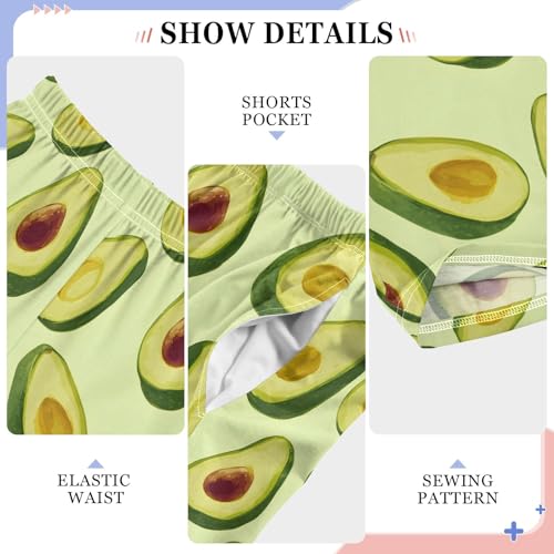 Pajama Pants Lounge Sleep PJ Bottoms Sleepwear Elastic Waist Drawstring S Avocado4