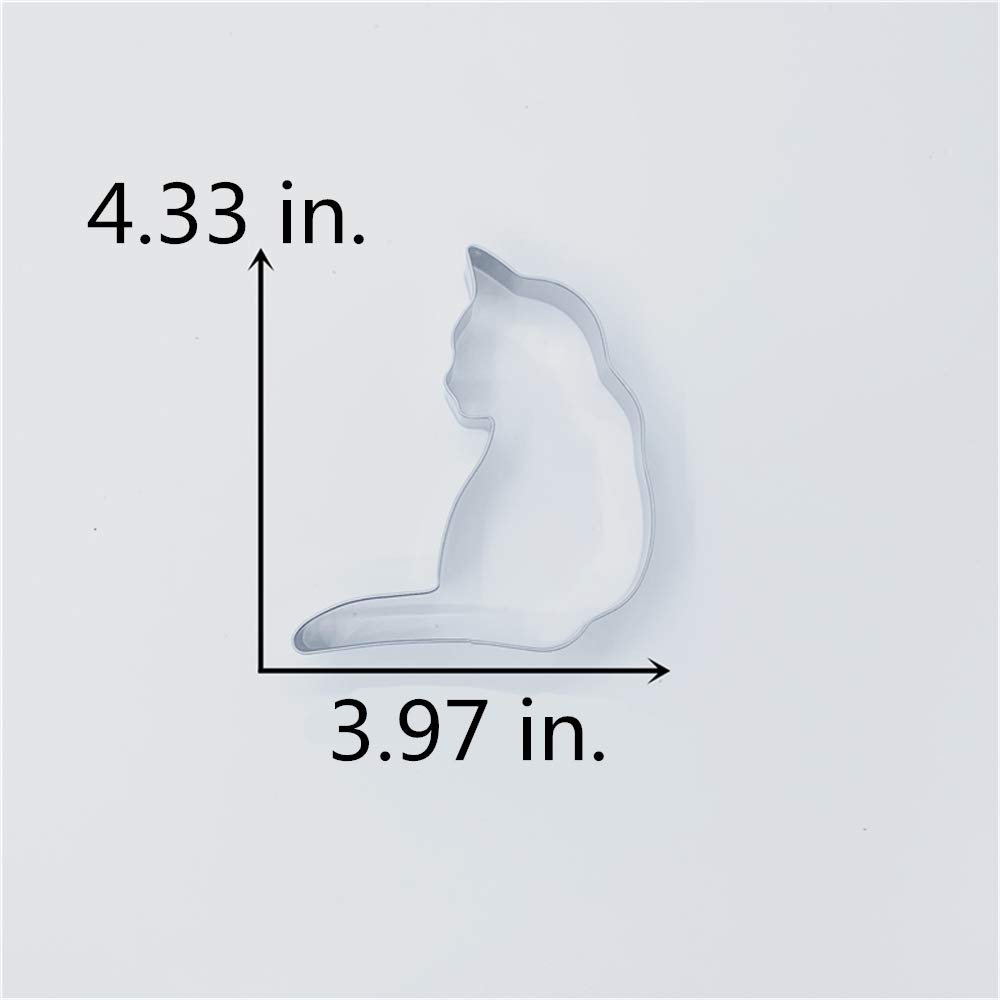 Tagliabiscotti Muso di gatto acciaio inox color metallo 6 cm