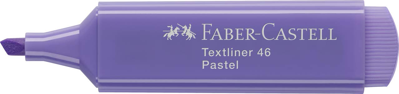 Faber-Castell Textliner 46 Textmarker, Pastelllila, 50 Stück