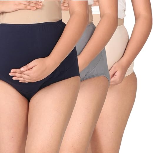 Morph Maternity Belly Support Panties | Women's Over The Bump Underwear | High Waist Full Coverage | Full Belly Support | ...
