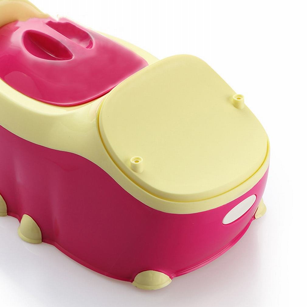 HM Aumentar el Baño de Los Niños Los Hombres Y Las Mujeres Los Niños Del Baño Del Bebé Del Orinal Del Bebé Los Inodoros de Los Niños,Rosa roja