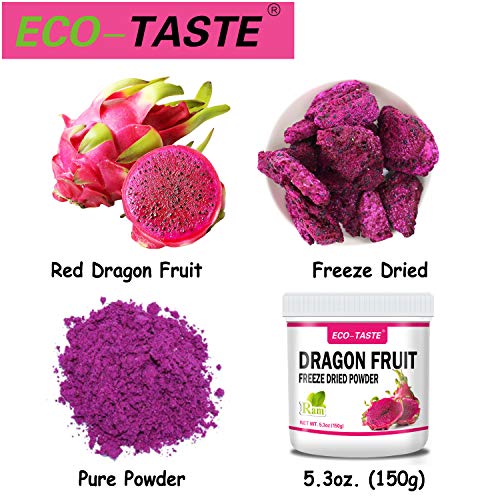 Dragon Fruit Powder, 5.3 oz.(150g), Pure Freeze Dried Pitaya Powder (5.3 oz)