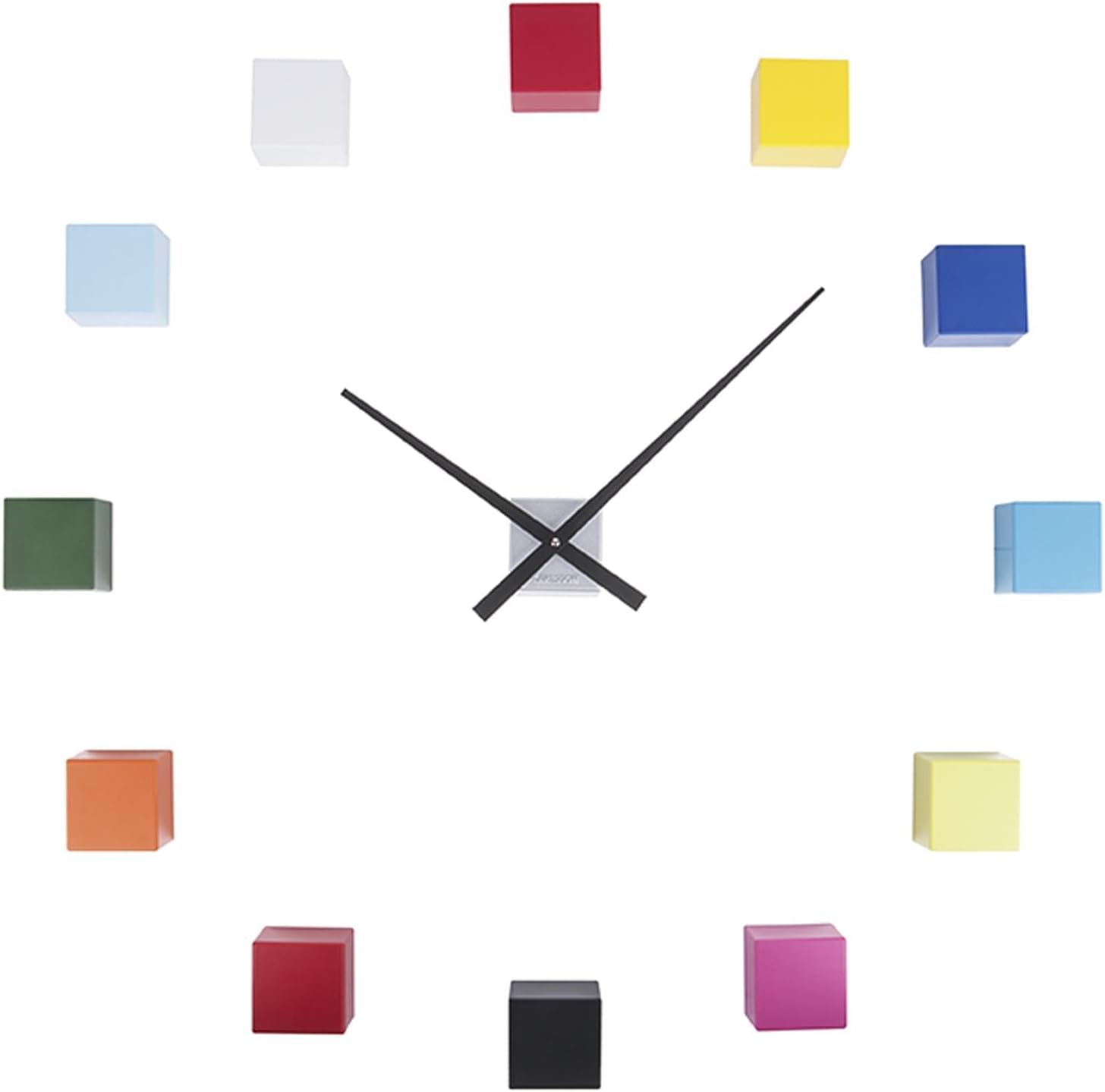 Wall Clock, Multicolored, One Size