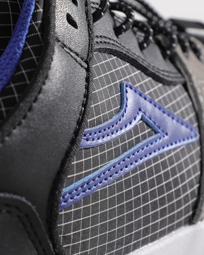 Lakai Telford Low Men’s Skate Shoes – Black/Tech Suede Skateboarding Shoes for Men – Size 124