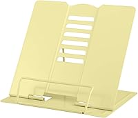 Vista 16 de MSDADA - Soporte para libros de escritorio, de metal, para lectura, soporte ajustable para libros de cocina, documentos, portátil, resistente