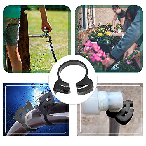 Mromax Double Snap Grip Nylon Hose Clamps-28.2Mm-31.1Mm/1.11"-1.22" Adjustable Ratcheting Hose Clamp For Connecting, Fastening, Sealing Hoses And Other Tubular Objects Black 5Pcs #TOP6