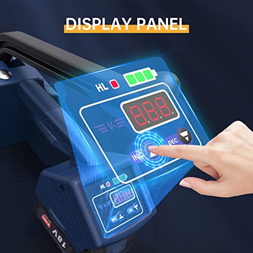 SDRTOP Electric Strapping Machine V1 Handheld Semi-Automatic Banding Tools for 1/2 to 5/8inch PP/PET Plastic Straps Portable Baler Packaging Tensioner kit for Box Pallet - Thumbnail 3