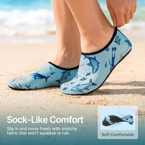 Image of Water Shoes for Women Men Quick-Dry Aqua Socks Swim Beach Outfits Barefoot | Yoga Exercise Wear Sport Accessories Pool Camping Must Haves River Hiking Youth Adult