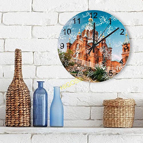 Horloge murale en bois rustique Helsinki-9 pour embellir votre salon cuisine et bureau - 4