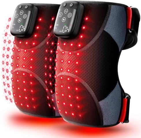 LTW 2 Pack Knee Massager with Heat & Red Light Therapy for Pain R...