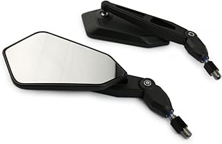 motorize – Ein Paar Spiegel mit M10 rechts Hand Gewinde – 2 Rückfahrkamera – Kawasaki Aprilia Husqvarna Yamaha Honda BMW K...