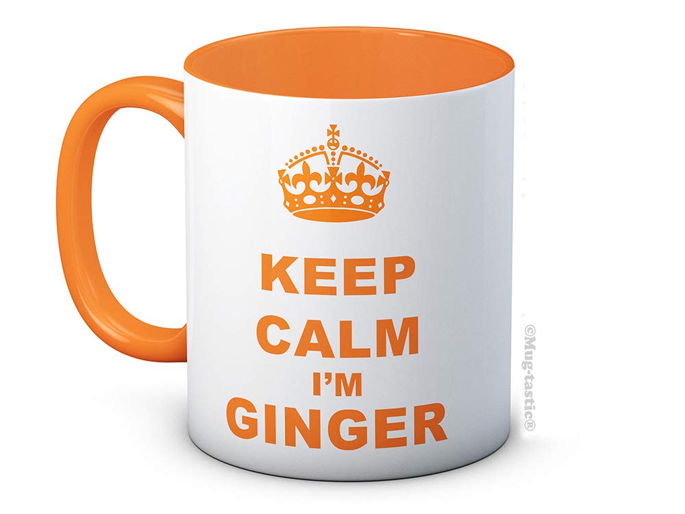 Mug-Tastic Orange Keep Calm I'm Ginger - Funny Ceramic Coffee Mug