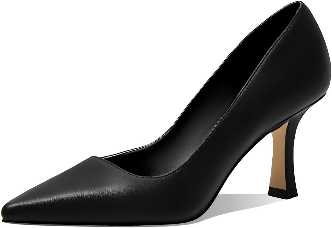 Women's Closed Toe High Heels Dress Pointed Toe Wedding Pump Shoes Prom Bridal Work Office Pumps for Women - Image 4