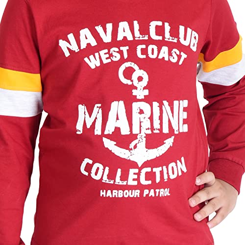 Image of Clothe Funn Boys Printed Cotton Full Sleeves T-Shirt & Pant Set