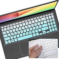 Tastaturschutz für ASUS Vivobook 15, ASUS VivoBook 15, F512JA, F512DA, F512FA X512DA X512DA X512FA, ASUS VivoBook S512, S530FA S530UA S530UN R564JA, ASUS Vivobook 15 MM, 2 515 - Gradual Mint+Clear