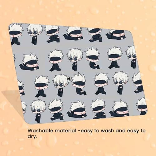 Image of Cute Mouse Pad - Printed Mousepad with Anti-Slip Rubber Base & Smooth Mouse Control for Laptop, Gaming, Notepad, Desktops (Walking Gojo)