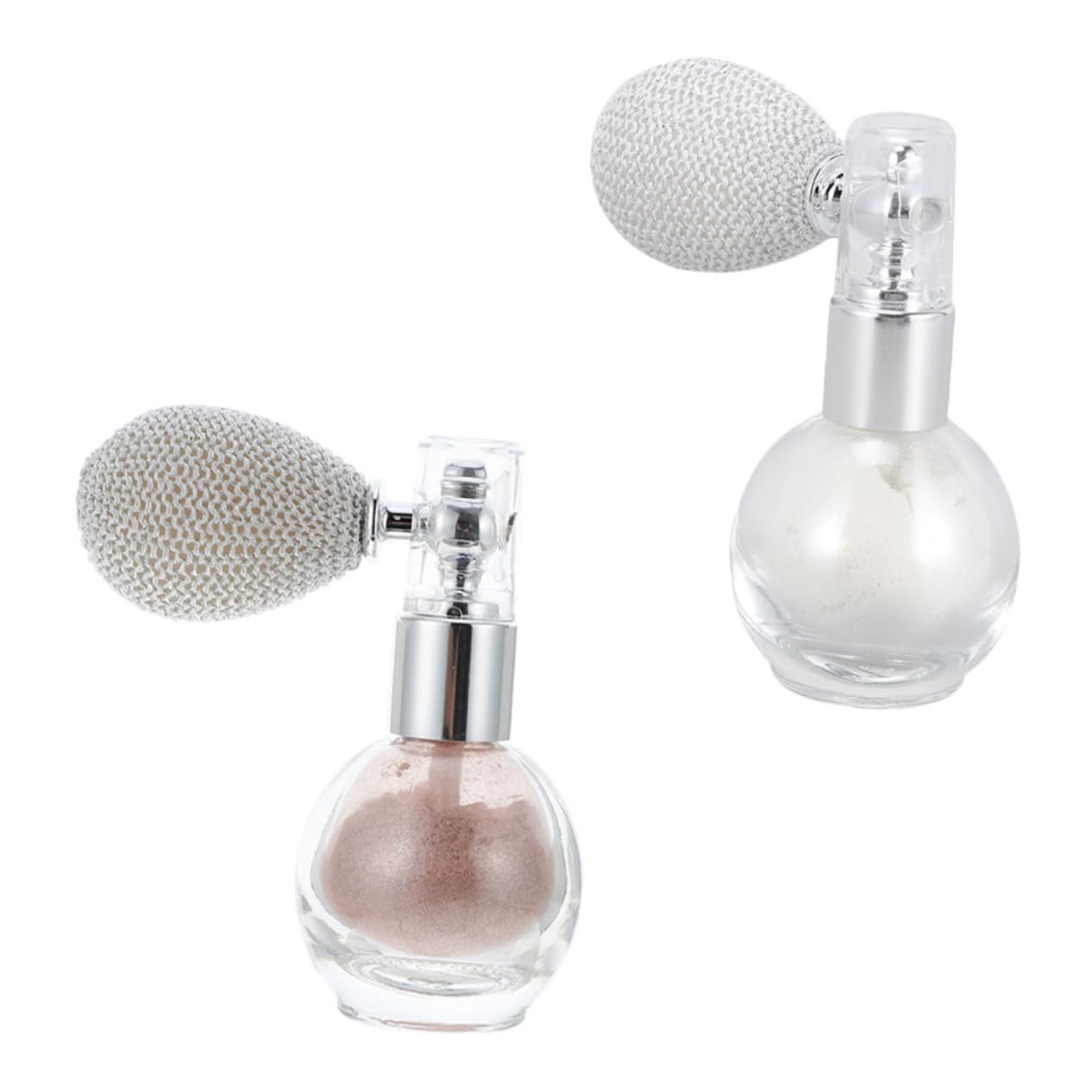 BELLIFFY 2sets Glittering Powder Sprayer Highlight Powder Bottle Makeup Spray Tool Body Spray Glitter Hair for Beauty 2pcs*2