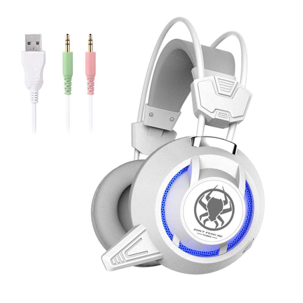 Kaimu USB LED Game Light Headset for PC PLEXTONE PC835 Notebook Computer Earphone Headphones