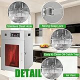lealovengzh Stainless Steel Food Dehydrator Upgrade With 14 Hooks, 800w 30-90℃Rotary Drying Cabinet - Digital Thermostat & Timer For Homemade Jerky, Biltong, Dry Aged Meat, Bacon, Sausages - Image 7